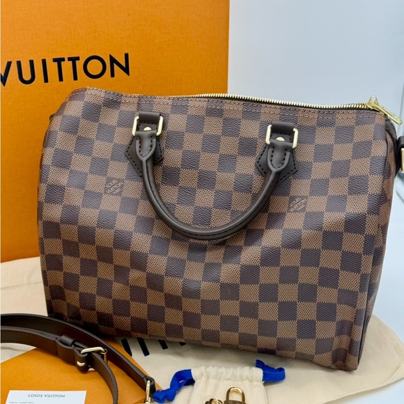 NEW Louis Vuitton Speedy 30 B Damien Ebene - Picture 1 of 11